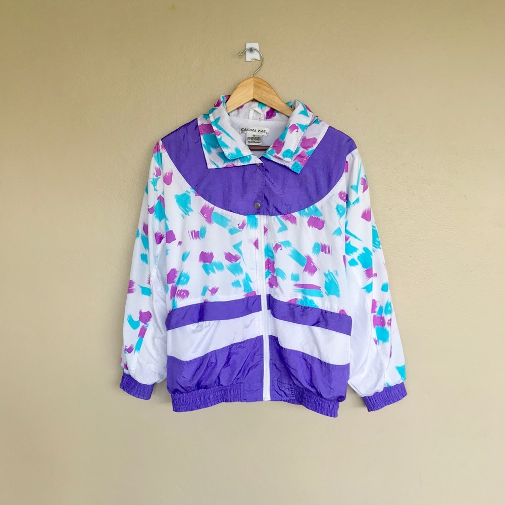 Vintage windbreaker track jacket